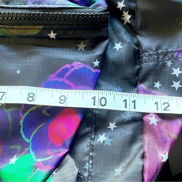 Cynthia Rowley Floral & Star Print Backpack Black NWT - Picture 7 of 10